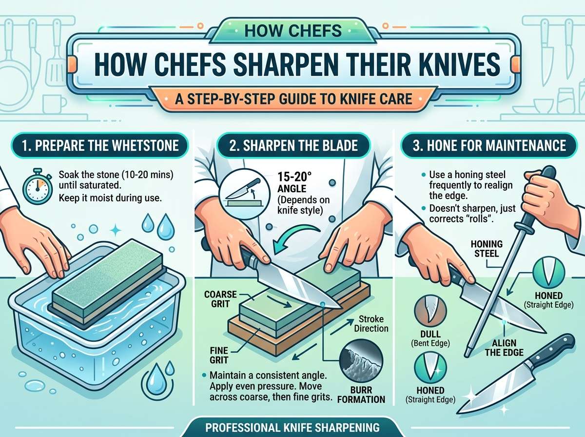 How Do Chefs Sharpen Their Knives