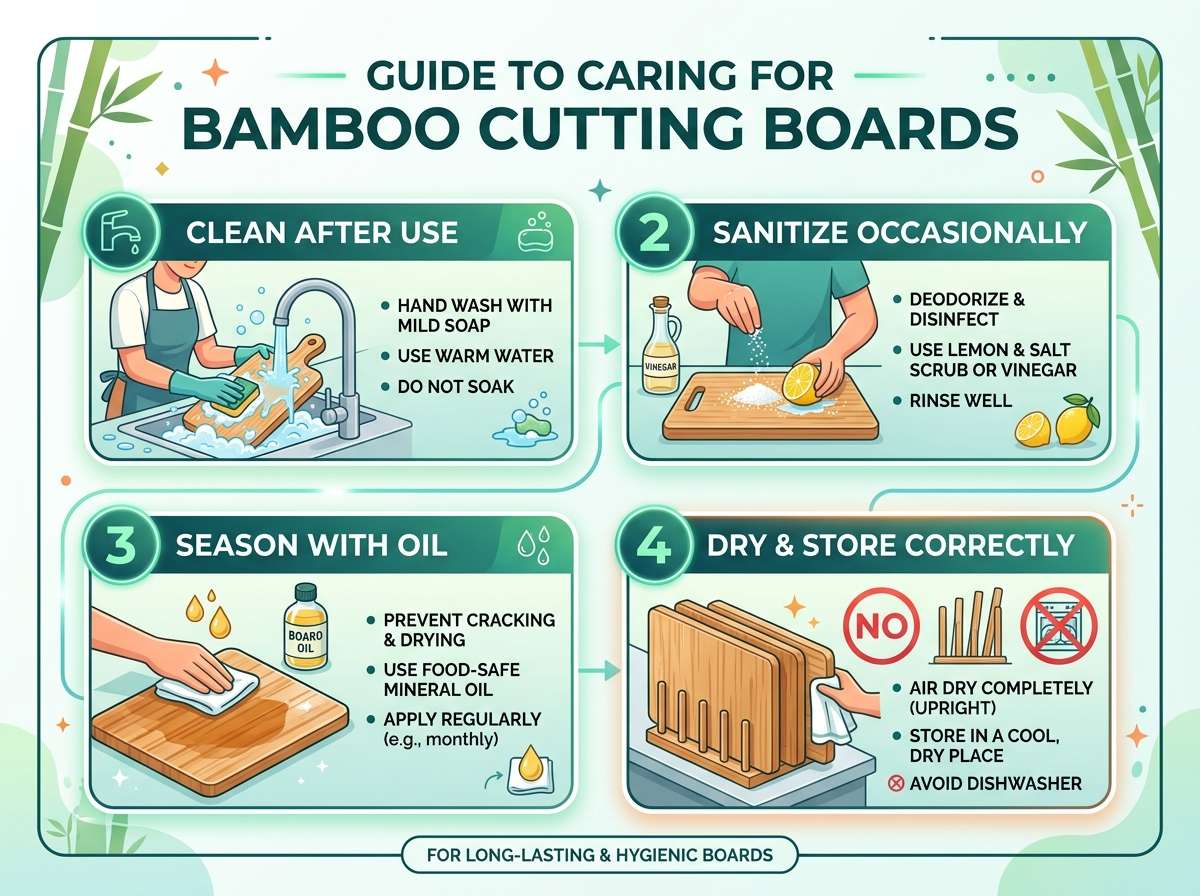 How to Care for Bamboo Cutting Boards