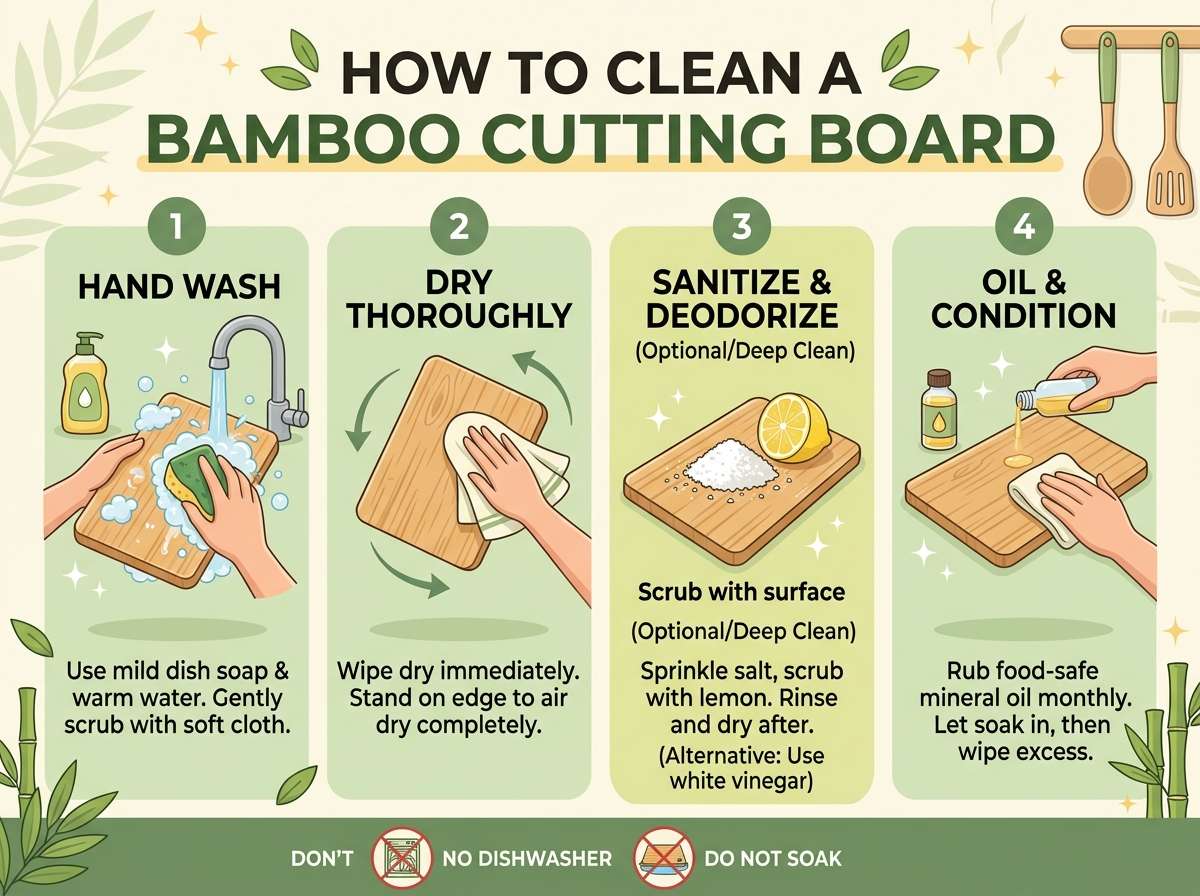 How to Clean a Bamboo Cutting Board