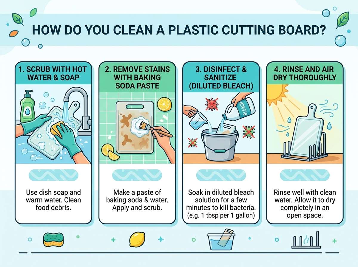 How to Clean a Plastic Cutting Board