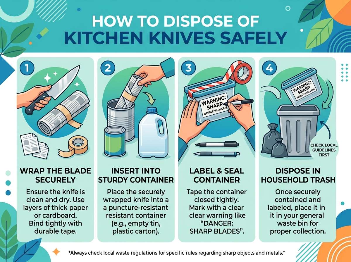 How to Dispose of Kitchen Knives