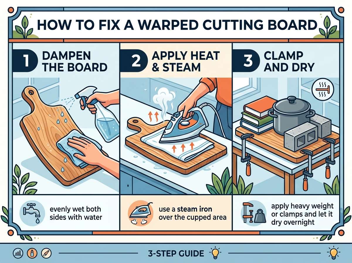 How to Fix a Warped Cutting Board