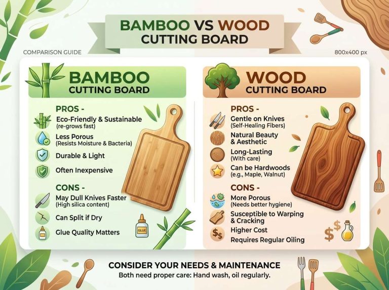 Bamboo vs Wood Cutting Board
