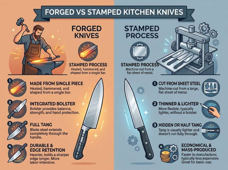 Forged vs Stamped Kitchen Knives