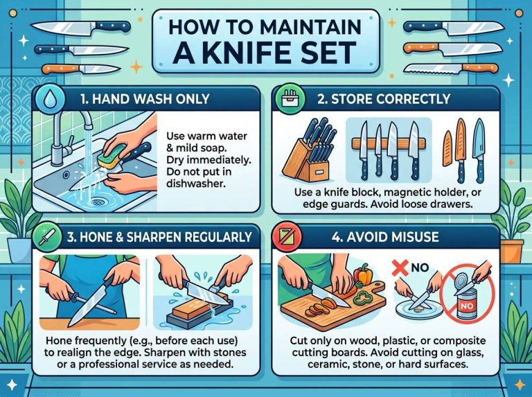 How to Maintain a Knife Set