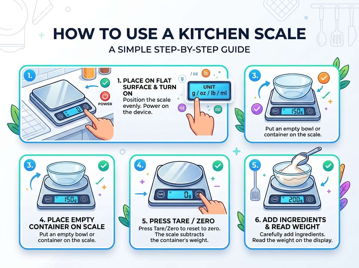 How to Use a Kitchen Scale