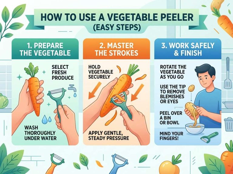 How to Use a Vegetable Peeler