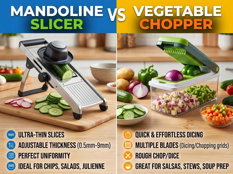 Mandoline Slicer vs Vegetable Chopper