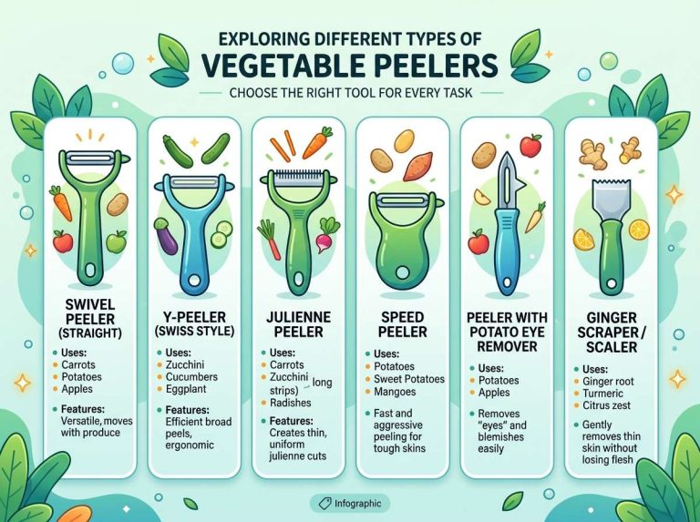 Different Types of Vegetable Peelers