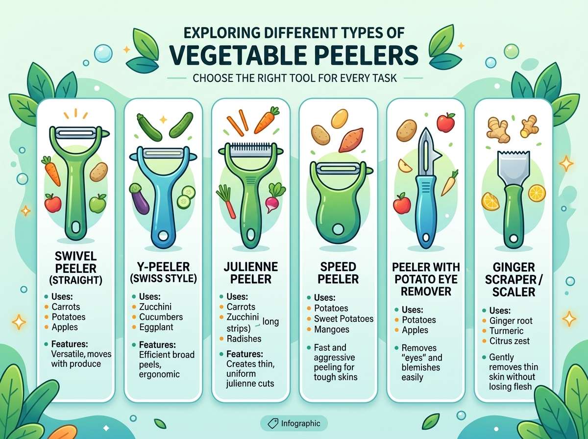 Different Types of Vegetable Peelers