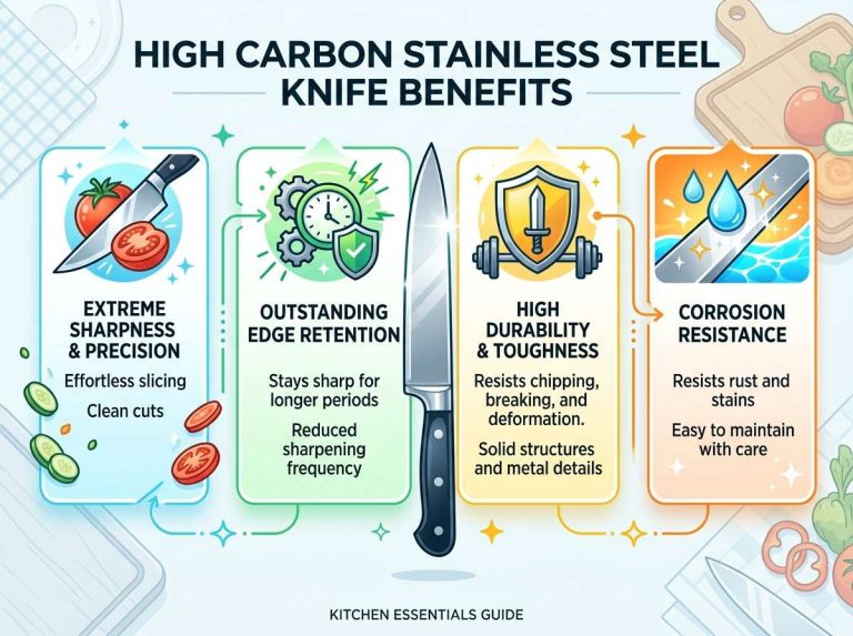 High Carbon Stainless Steel Knife Benefits