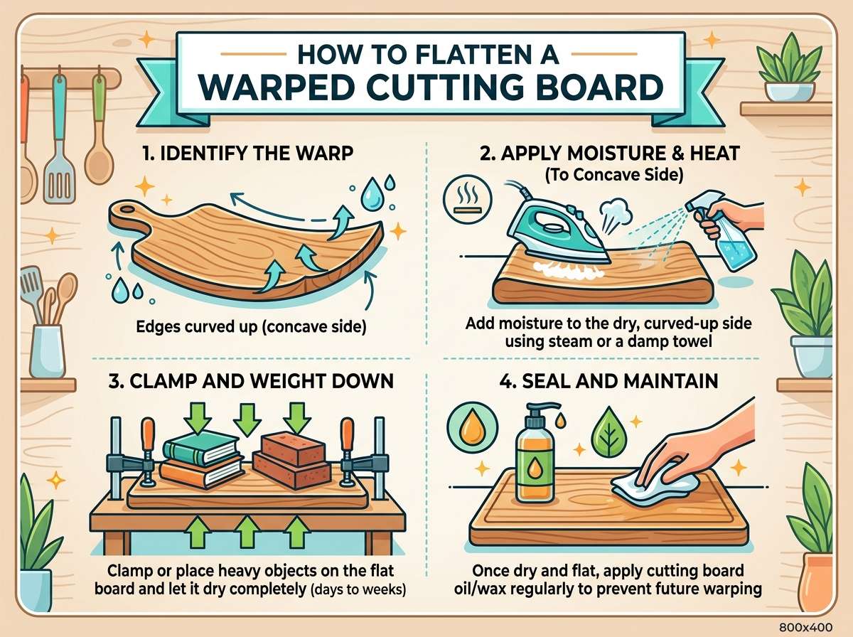 How to Flatten a Warped Cutting Board