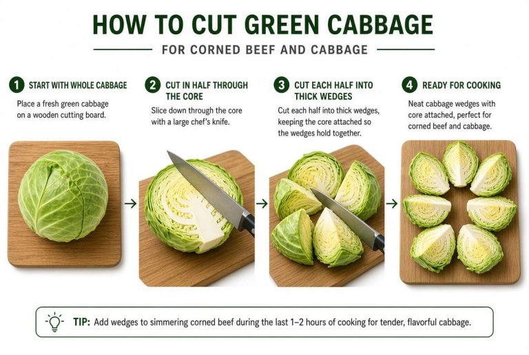 How to Cut Cabbage for Corned Beef