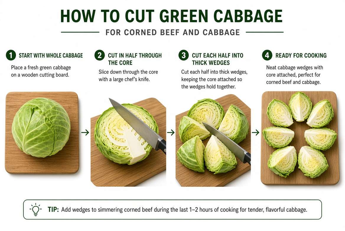 How to Cut Cabbage for Corned Beef
