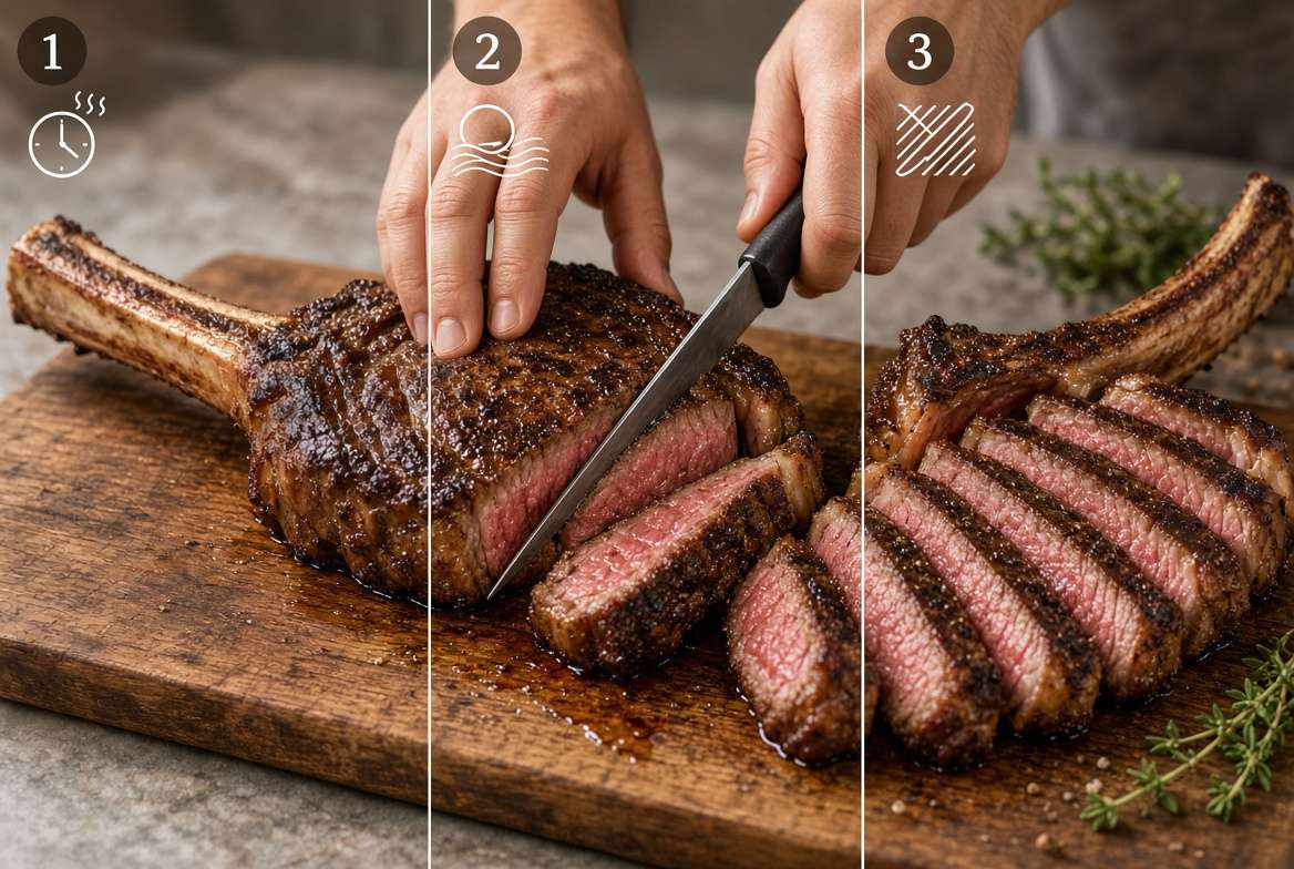 How to Cut a Tomahawk Steak