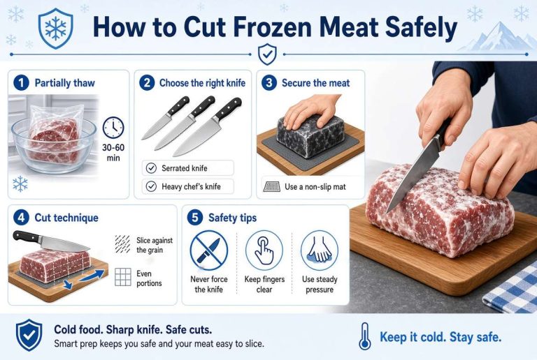 How Can I Cut Frozen Meat