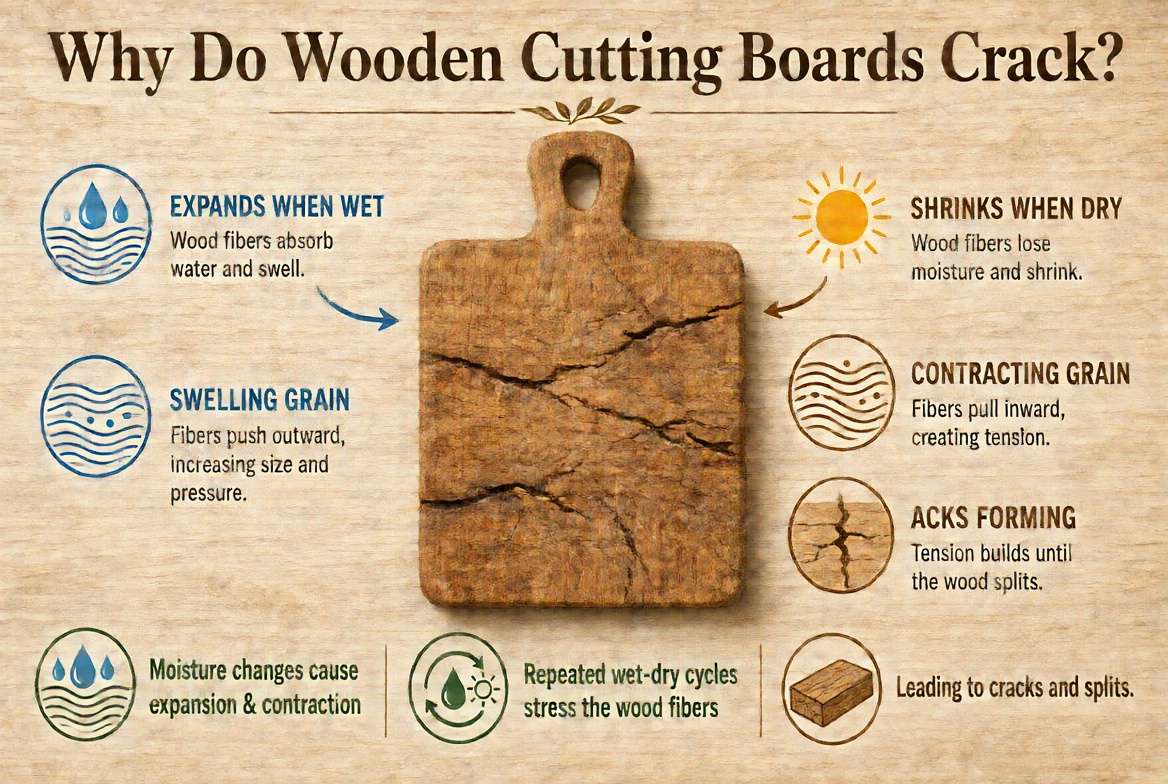 Why Do Wooden Cutting Boards Crack